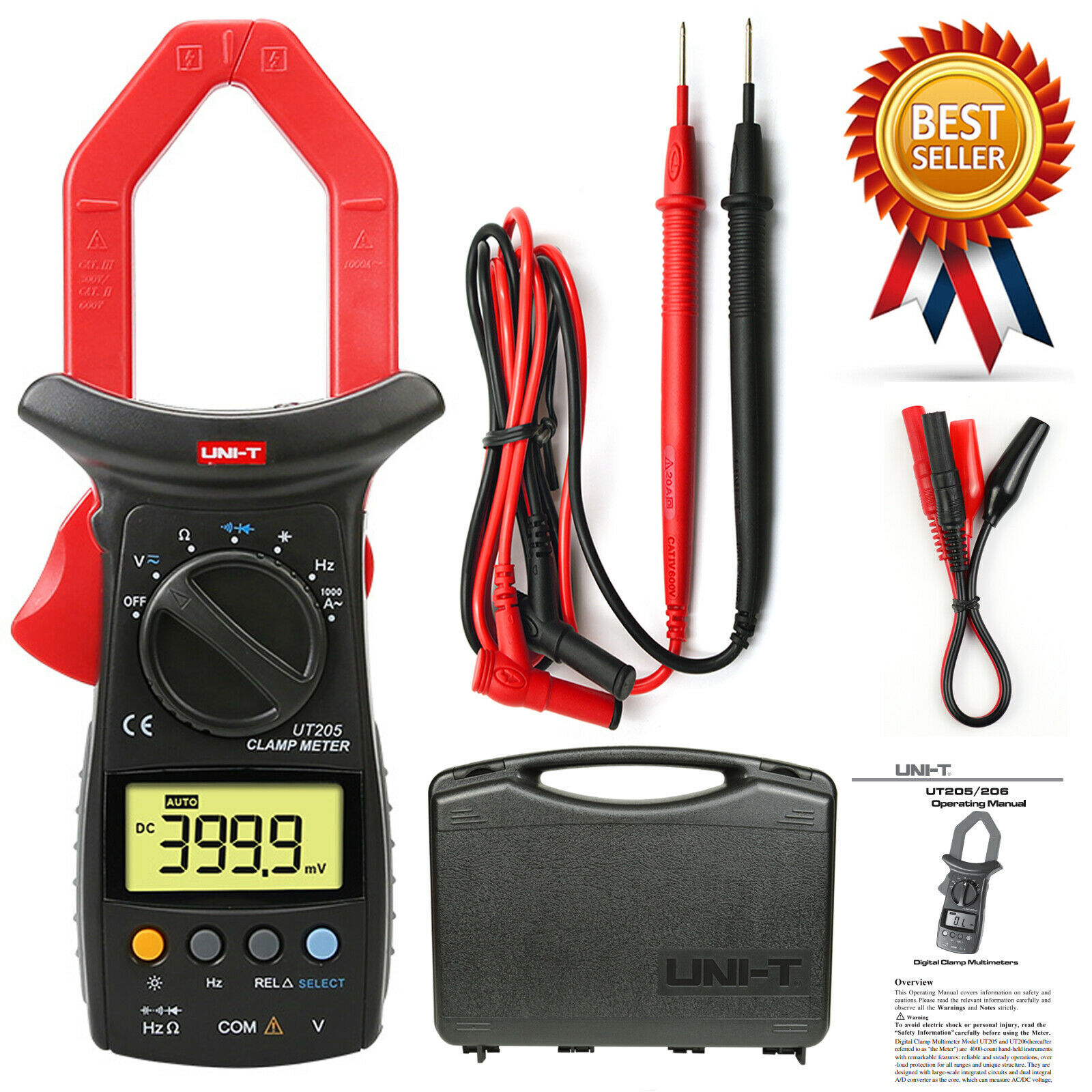 Image of Uni-T UT205 clamp meter on Best Buy