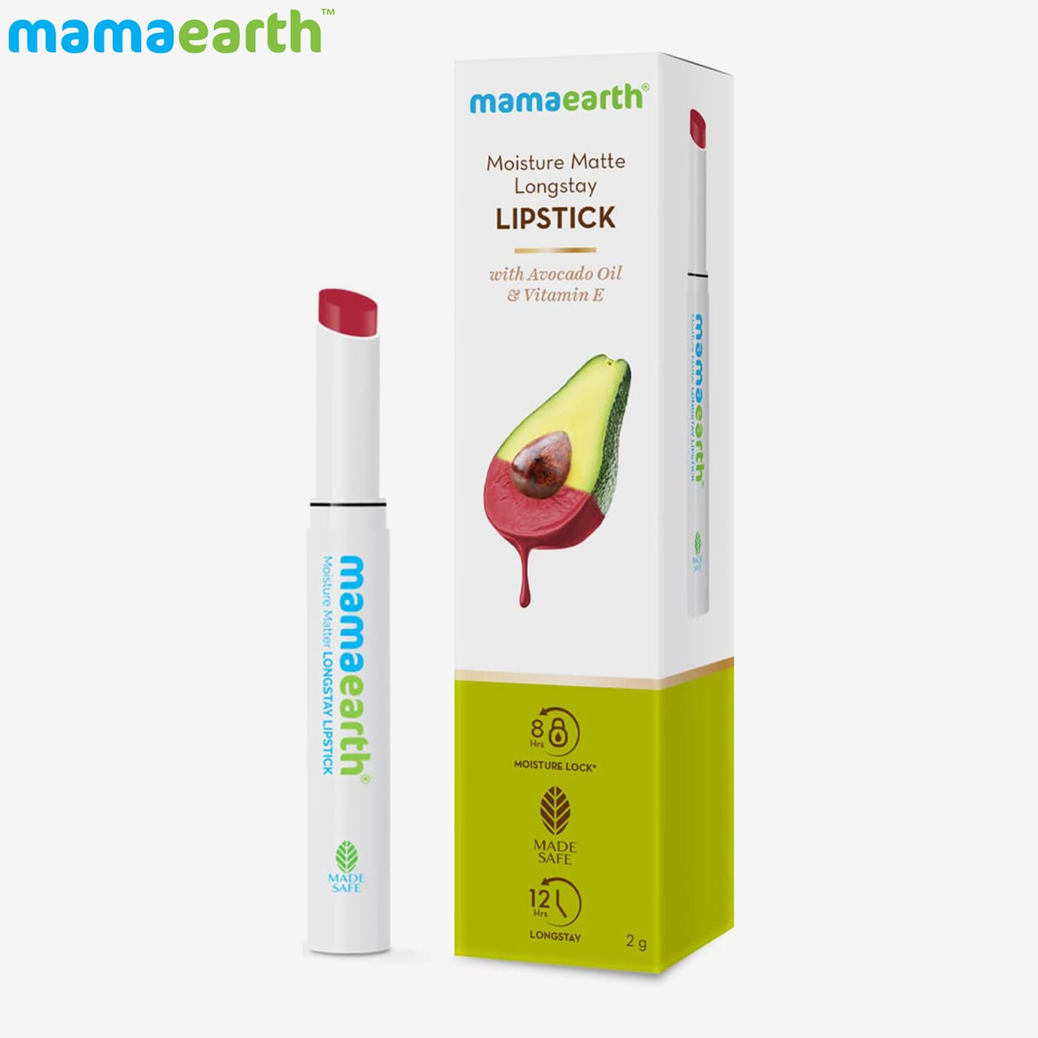 MAMAEARTH MM LONGSTAY LIPSTICK 11 CHERRY PUNCH