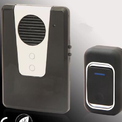 Wireless Digital Doorbell, Remote Control Digital Door Bell, Easy Wall Mounting, 25 Poliphonic Melodies, Sophisticated Taste, Waterproof, Color Black / By ShopHill