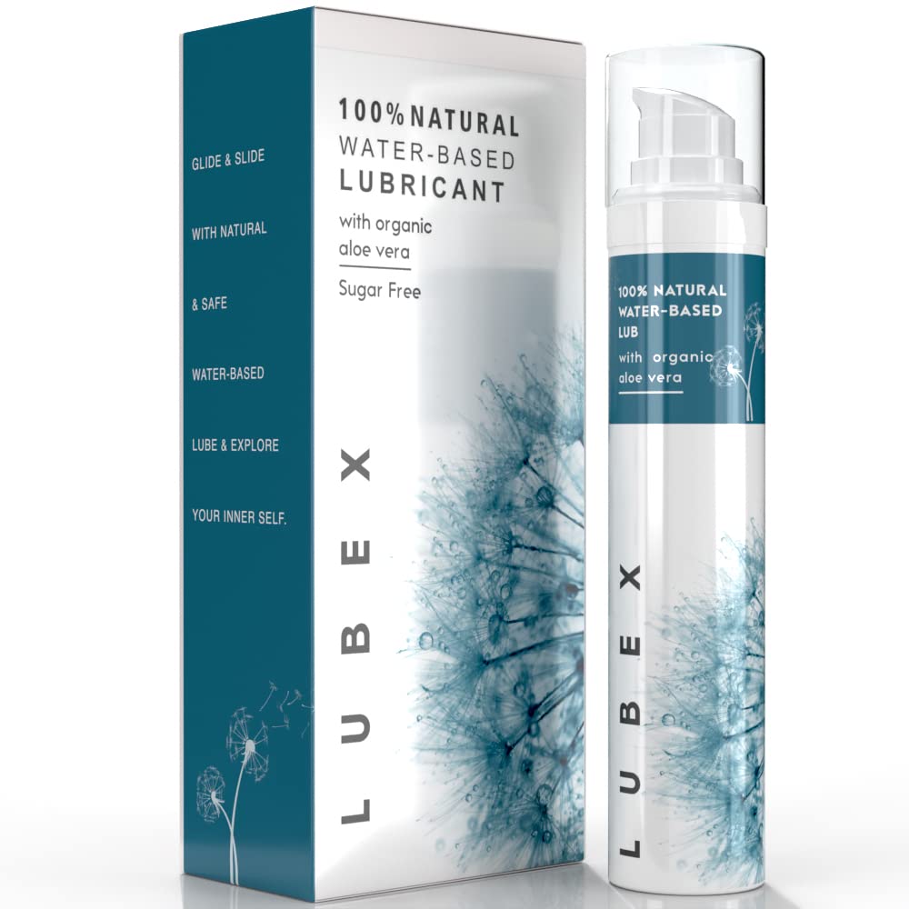 Lubex Natural Lubricant Gel (WaterBased) Natural Lube with Aloe Vera for Her, Him & Couples