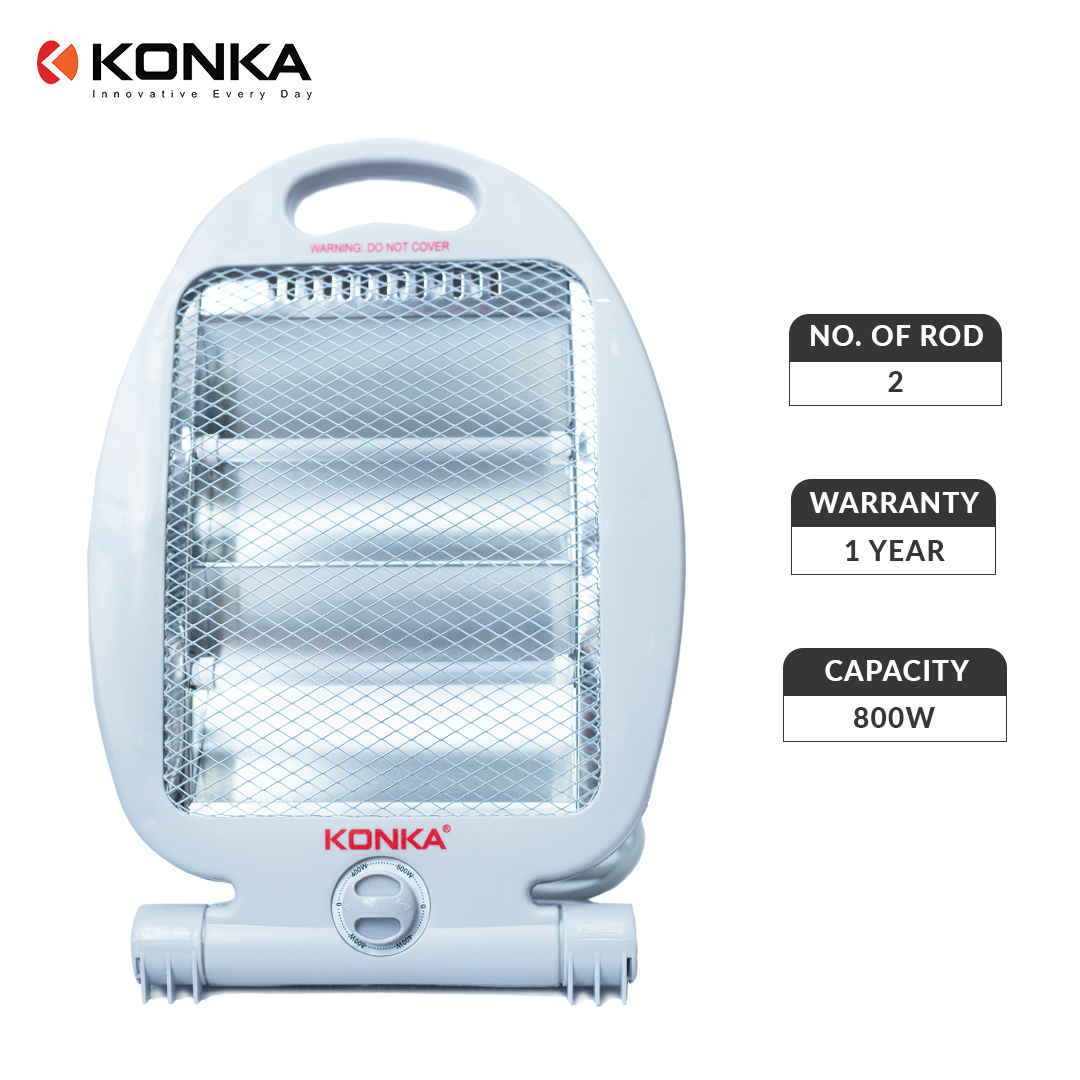 KONKA 2 Rod Electric Halogen Heater 800W (HQZ-80AS)