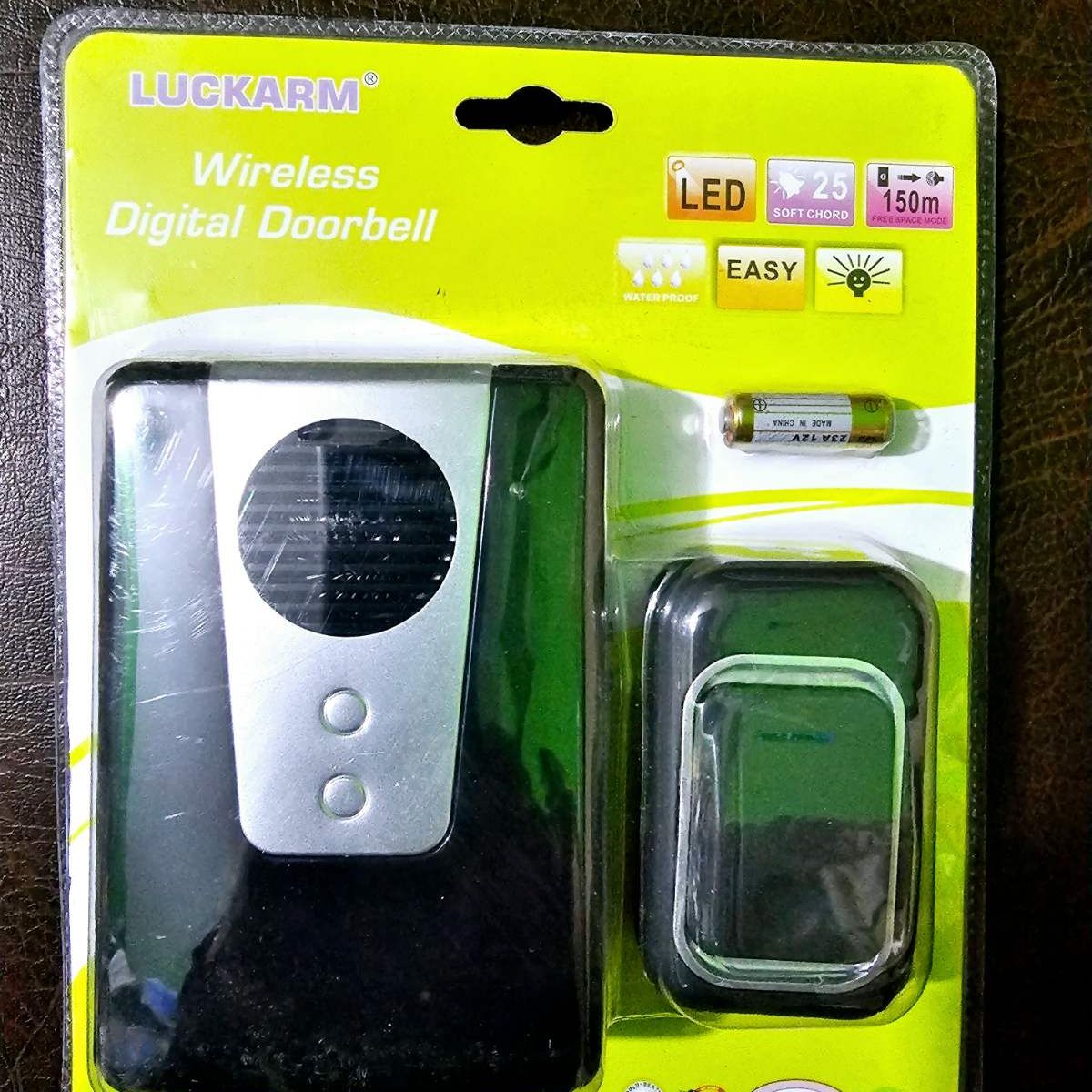 Wireless Doorbell Waterproof 150M Range 25 Soft Cord