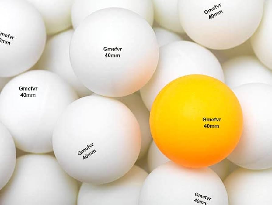 4 Pieces of Table Tennis Ball 40mm Yellow and White Random Color Ping Pong TT Balls Daraz .np