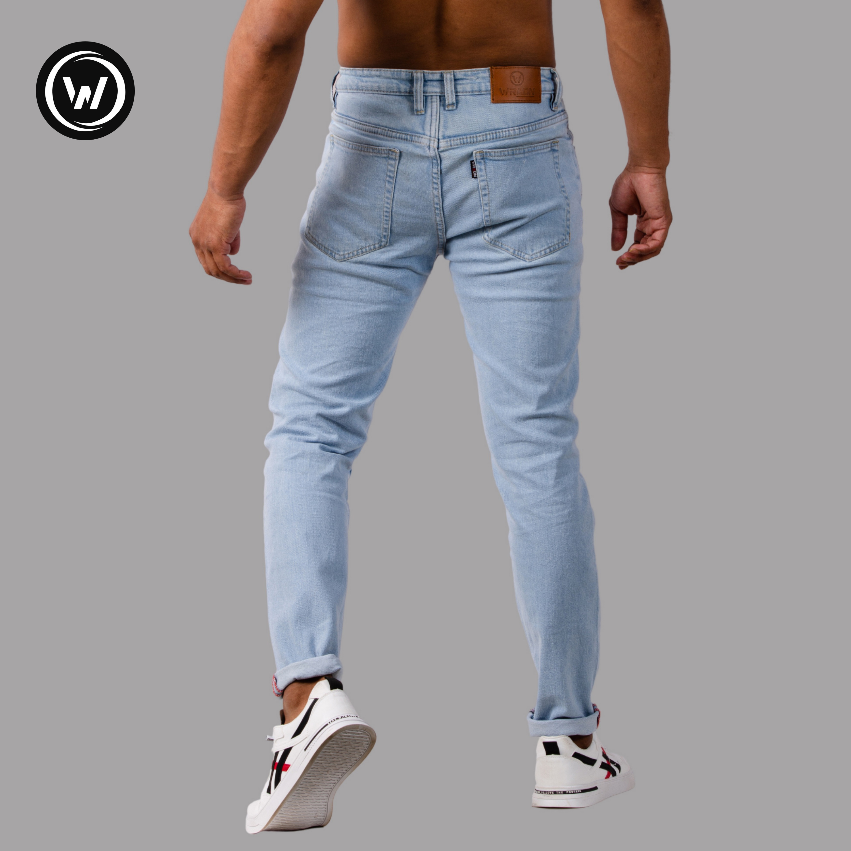 Wraon Light Blue Stretchable Premium Choose Jeans For Men -Fashion