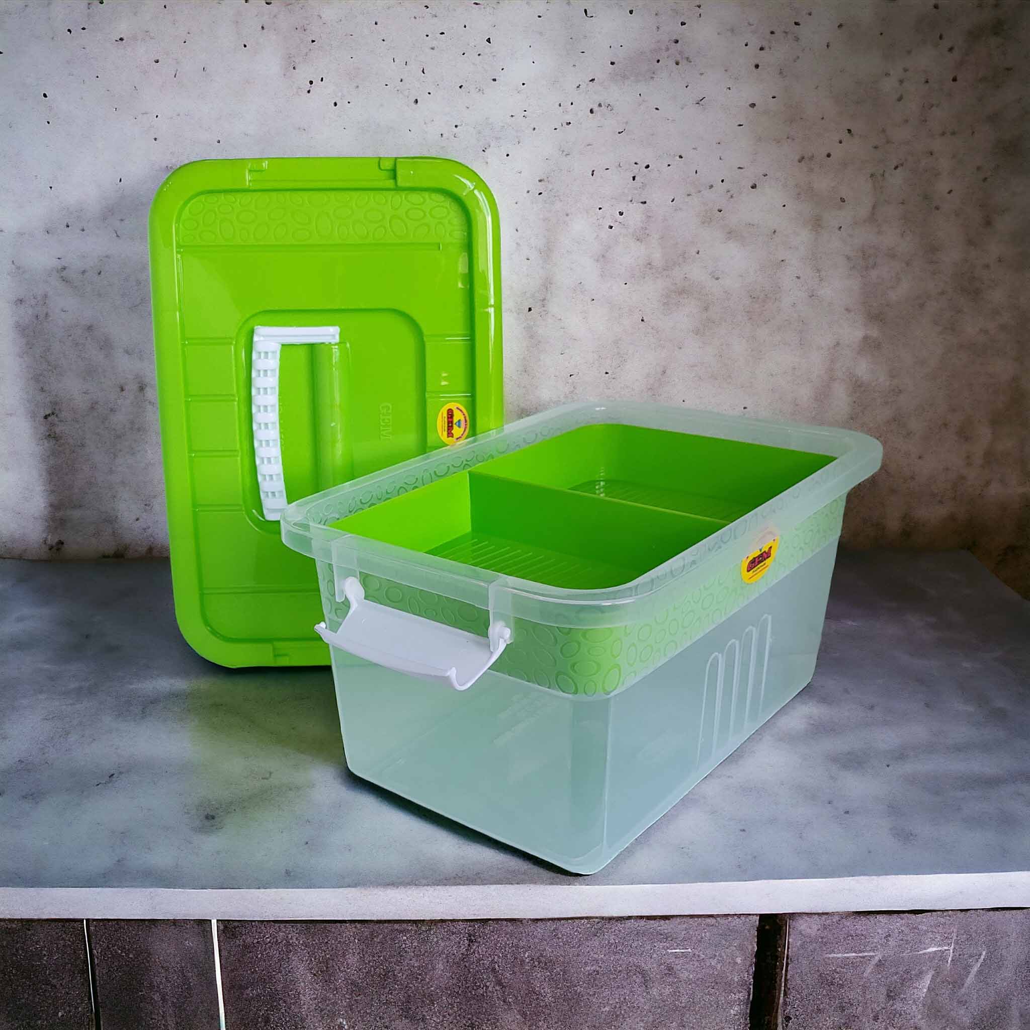 Multipurpose Storage Box with Inner Tray for Kitchen, Room, Office, and ...