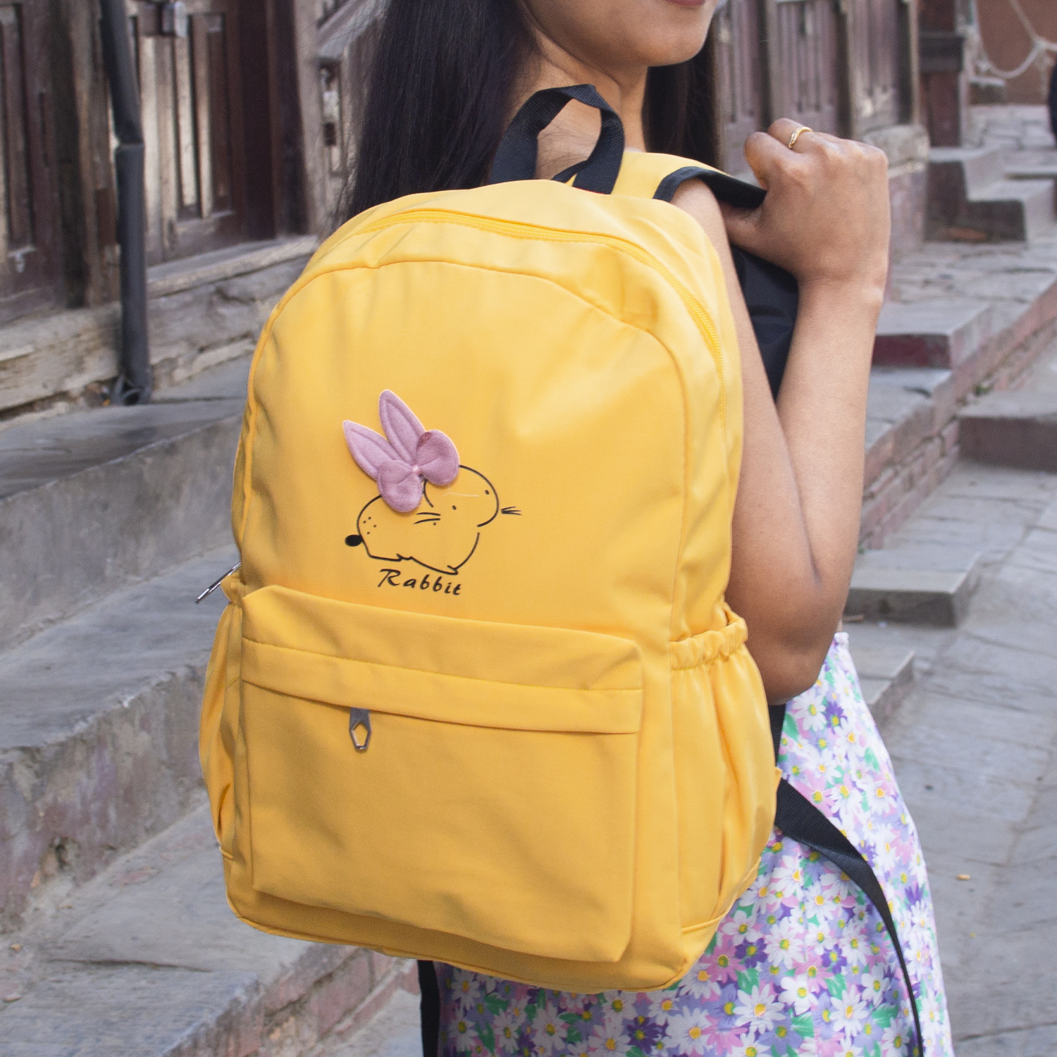 Korean Style Shoulder Women School/College Waterproof Nylon Casual Backpack By Bajrang