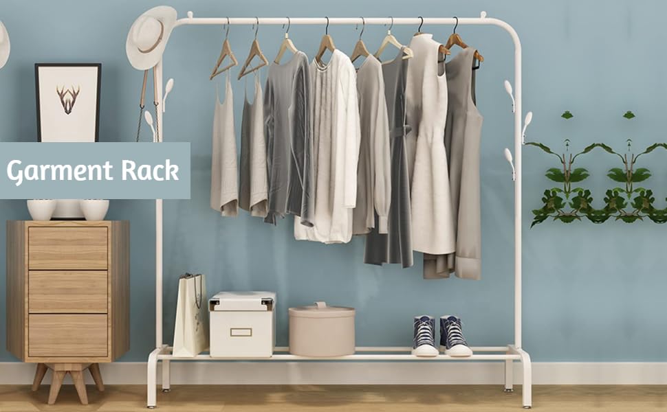 Iron Coat Rack/Clothes Hanger Single Rod Stand, Full Body Iron | Daraz ...