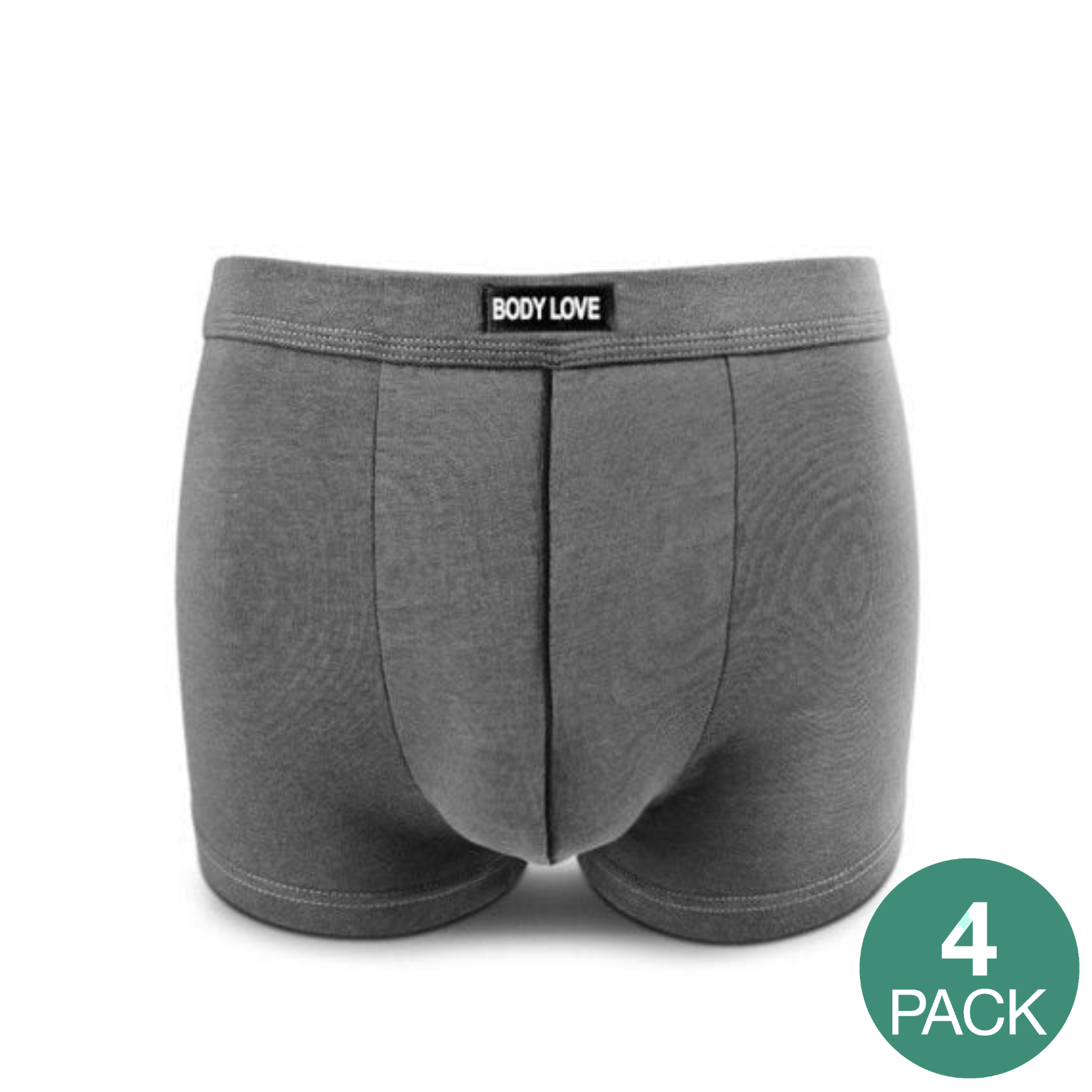 Body Love Sporty Plain Cotton Boxer Underwear For Men(Pack Of 4) price