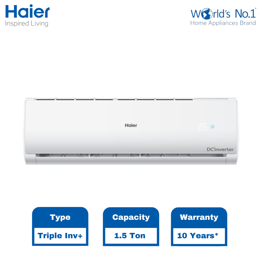 Haier 1.5 Ton Triple Inverter Plus Air Conditioner with Self Clean