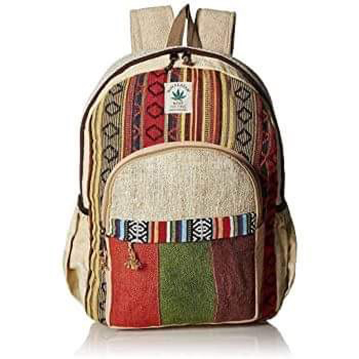 hemp backpack purse