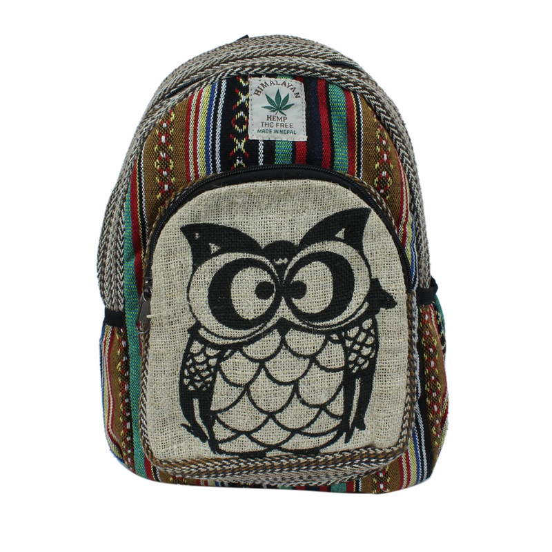 owl print backpack