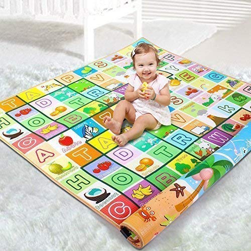 Baby'S Double Sided Waterproof Crawl Mat Carpet 4/6 ft