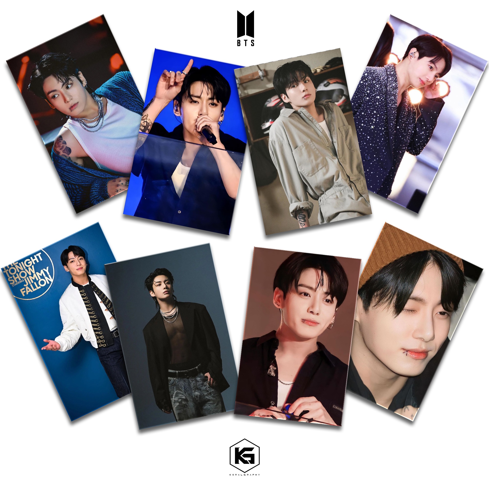 Cizzy KPOP BTS Jung Kook Gold Album New Collectible Photocards JungKook ...