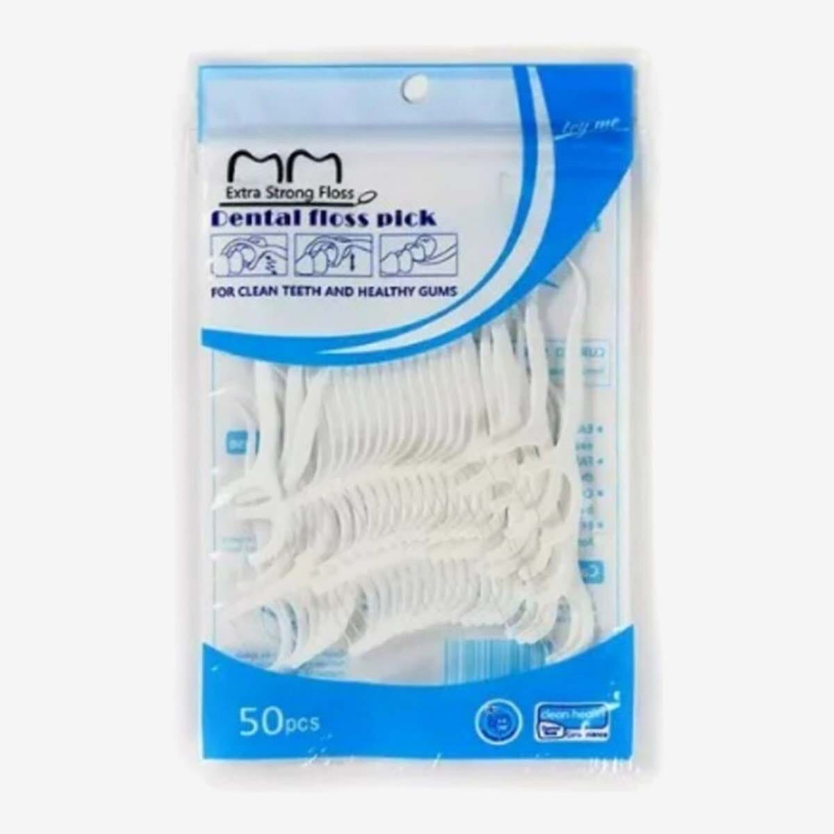 Extra Strong Dental Floss Pick 50 Pcs