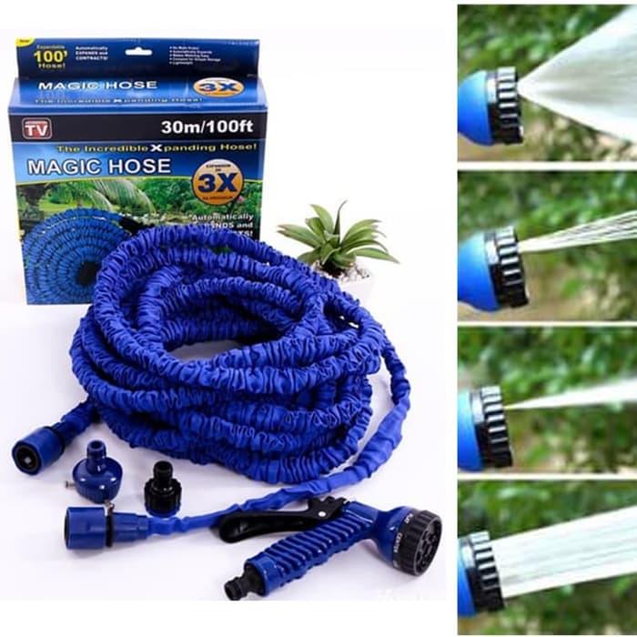 100ft Expanding Garden Water Hose Pipe With 7 Function Spray Gun