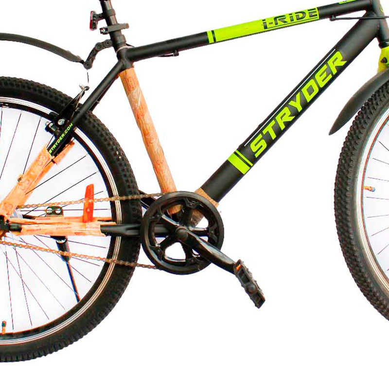 Black Green Tata Stryder I Ride Mountain Cycle