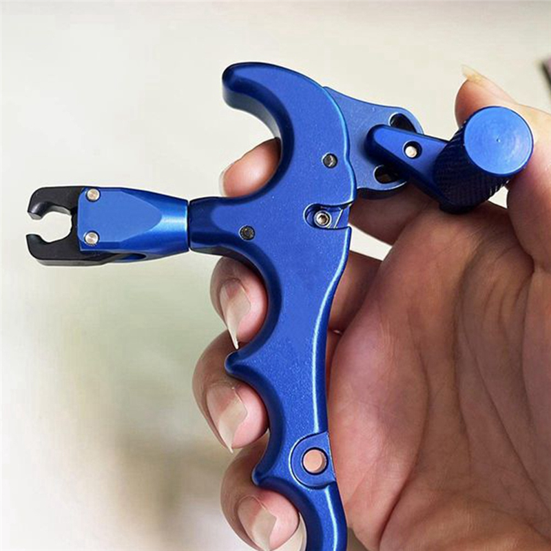 thumbnail image 2 of Archery Thumb Release Aid - 4 Finger, 360° Rotating, Adjustable D-Loop Rope Releaser 2 of 5