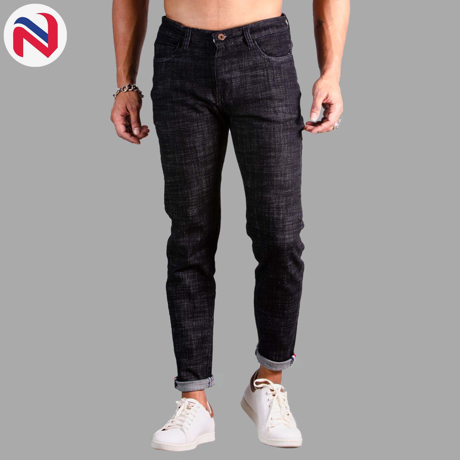 Nyptra Black Stretchable Premium Jeans For Men