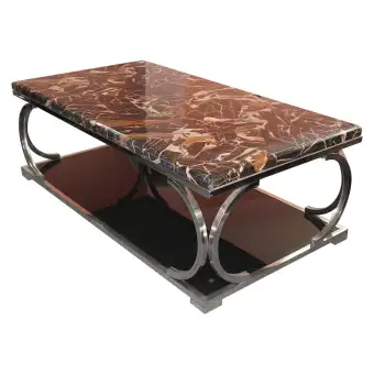 Stylish Marbel Top Coffee Table With Curved Legs Stylish Marbel Top Coffee Table With Curved Legs