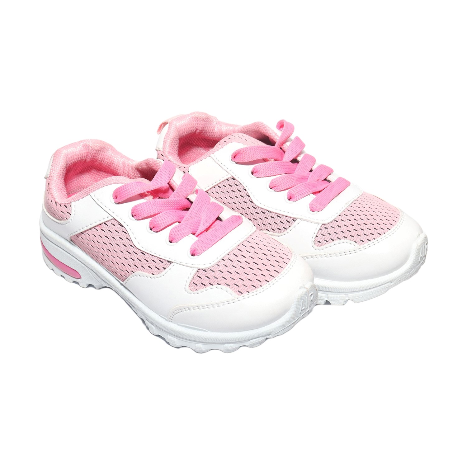 Pink and White Gems Sport Shoes For Girl