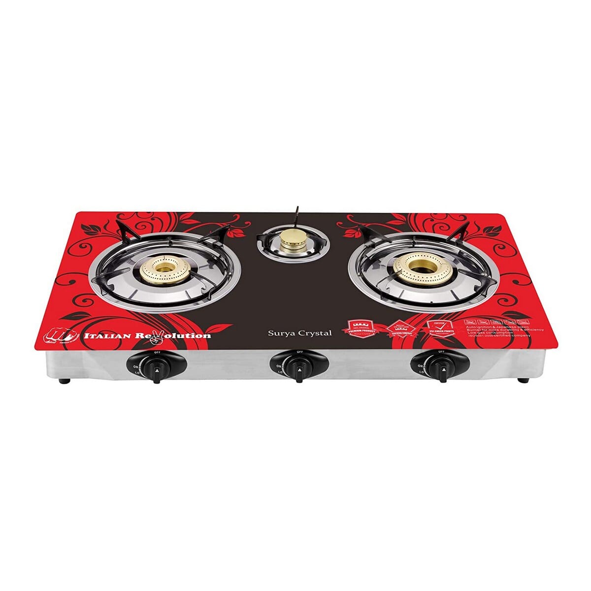 Review MILTON Premium Burner Gas Stove (Red) Choose From India's Top