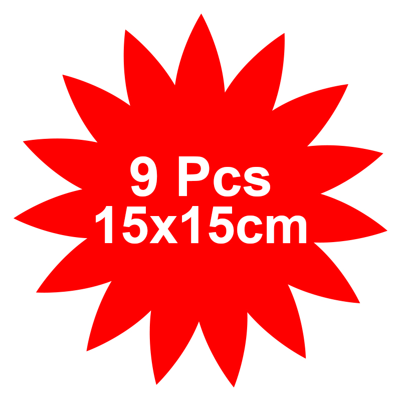 9 Pcs Wall Stickers Cement Tiles Blue Entrada Various Sizes Available