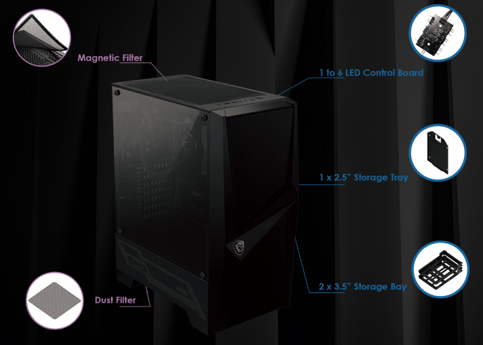 MSI MAG FORGE 100R ATX Mid Tower – RMSKPC STORE KUWAIT