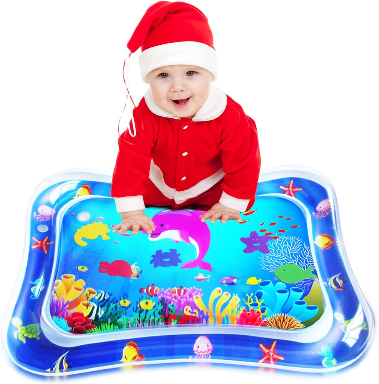 Magifire tummy time baby water mat infant toy inflatable play store mat for 3 6 9 months newborn boy girl