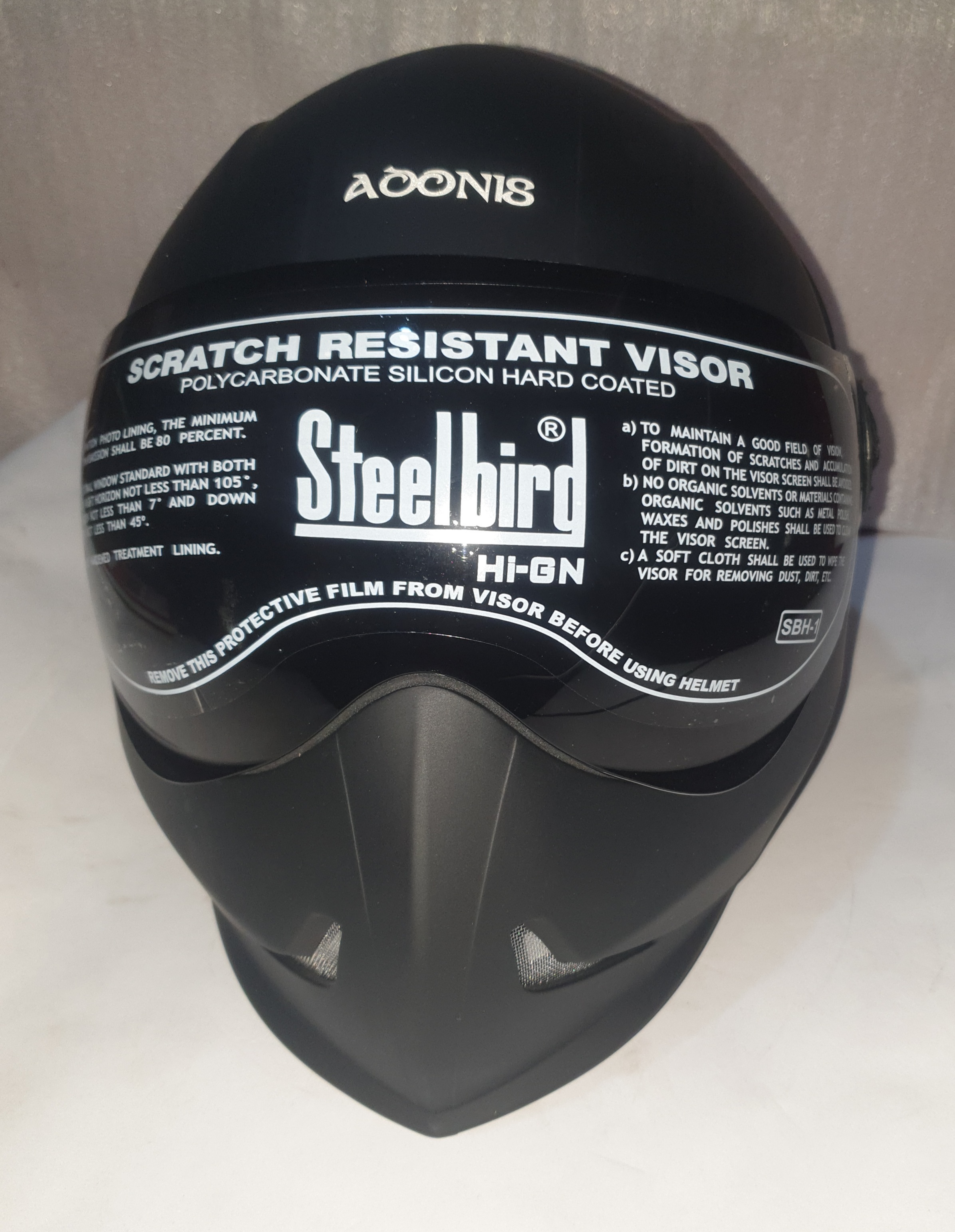 Steelbird Air SBA-1 R2K Full Face Graphics Helmet In Matt Black Grey 1 Na 58 Original Imafw65yqgck2nzn