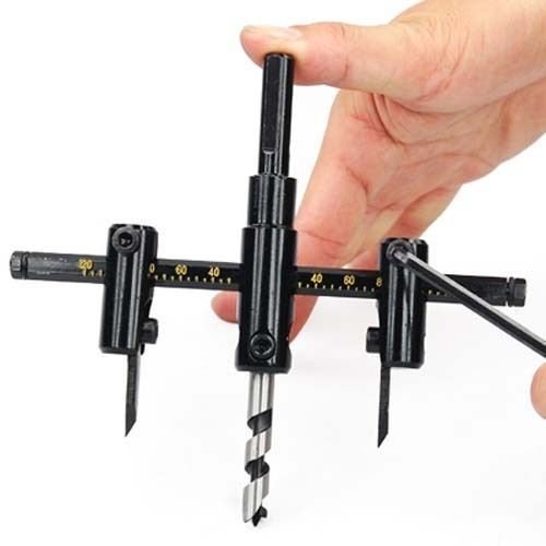 Adjustable Circle Cutter Drill Bit Kit Metal Wood Twist Hole Diy Woodworking Tools atelier