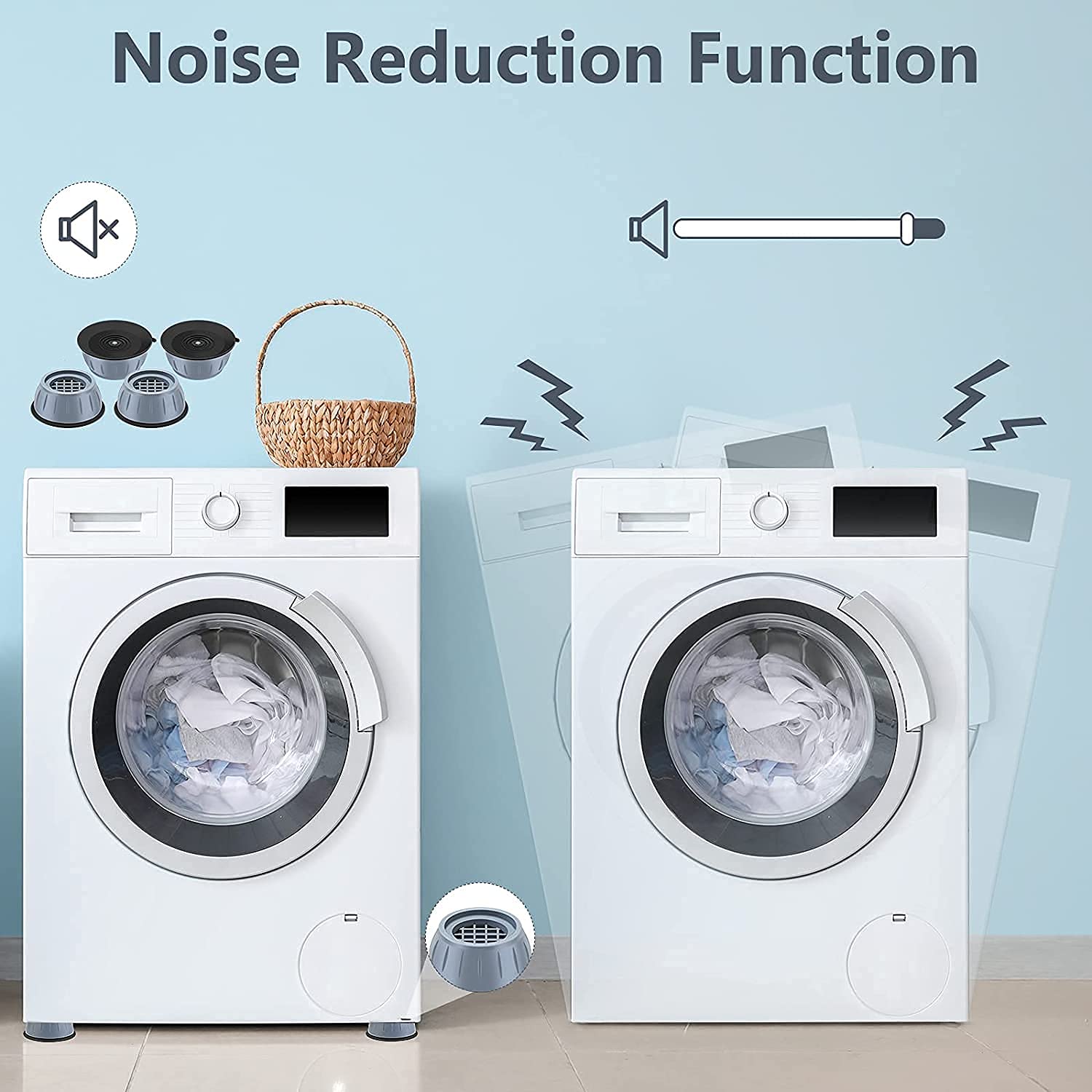 Shock And Noise Cancelling Washing Machine Support Reducing Z64174 期間限定 ...