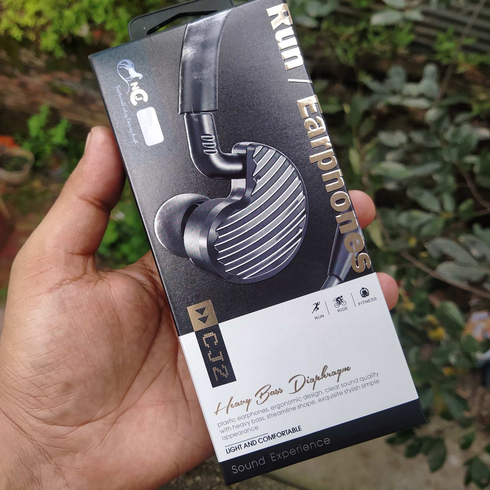 NCJ CJ2 Heavy Bass Diaphragm Run Ride Fitness Earphone