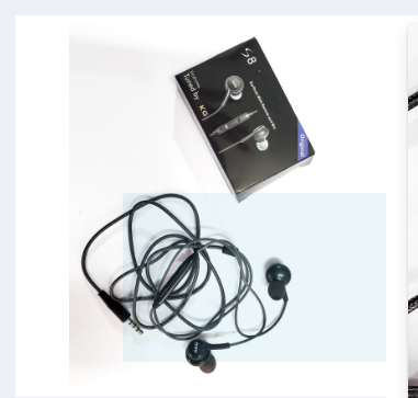 3.5mm Jack Earphones Earpods With Remote And Mic Super Bass Hands Free Fabric Ca