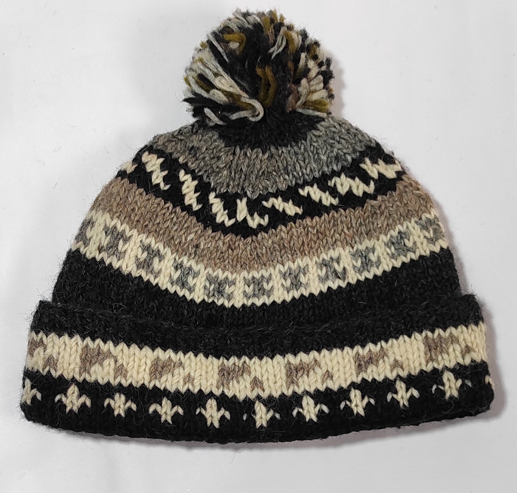 Multicolored Woolen Hat/Topi For Unisex