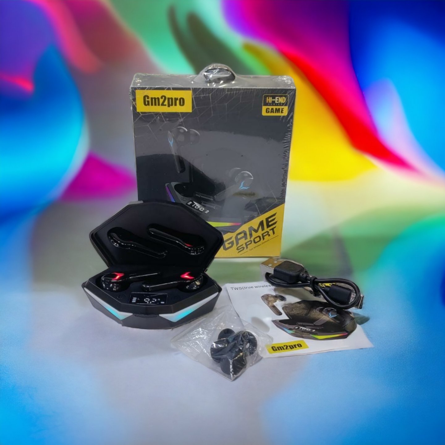 Wireless Gaming Earbuds, GM2 Pro, V5.3, Noise Reduction Headphone, Dual