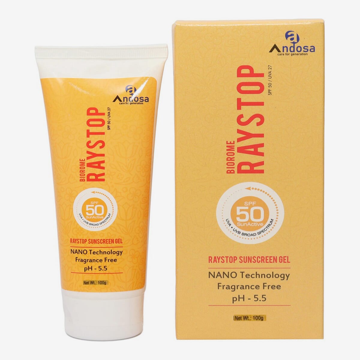 Raystop Sunscreen Gel SPF 50 -100g