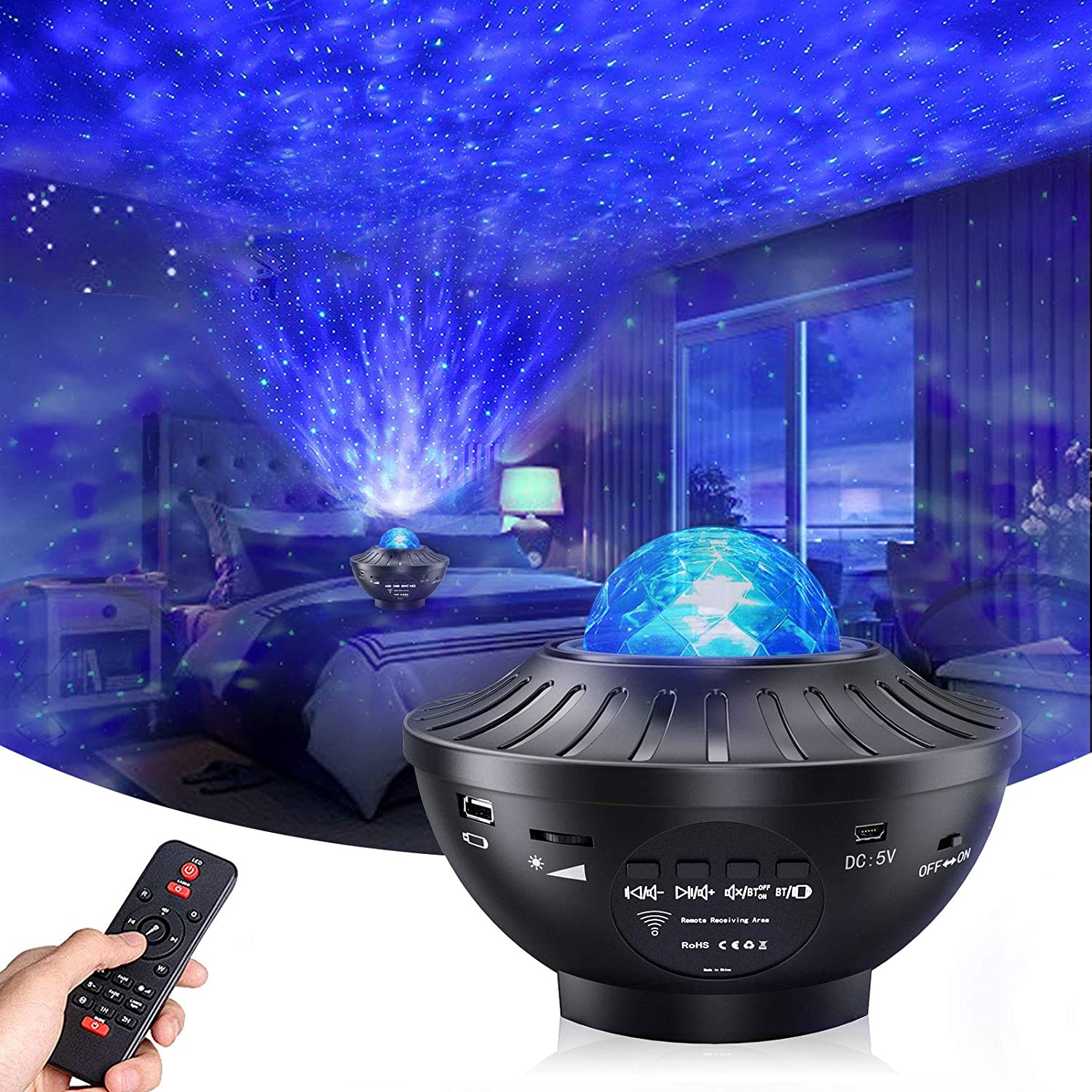 Galaxy Projector, Star Projector Night Light with Remote Control