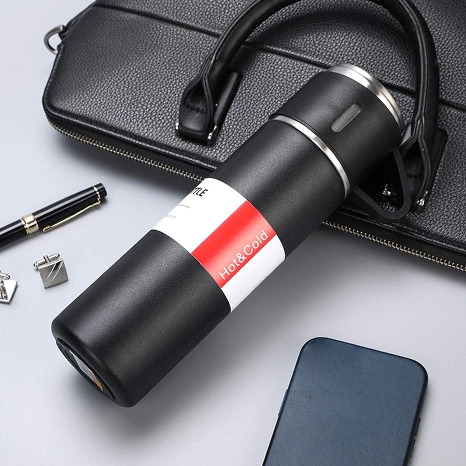 Stainless Steel Double Wall Vacuum Insulated Hot & Cold Water Bottle ...