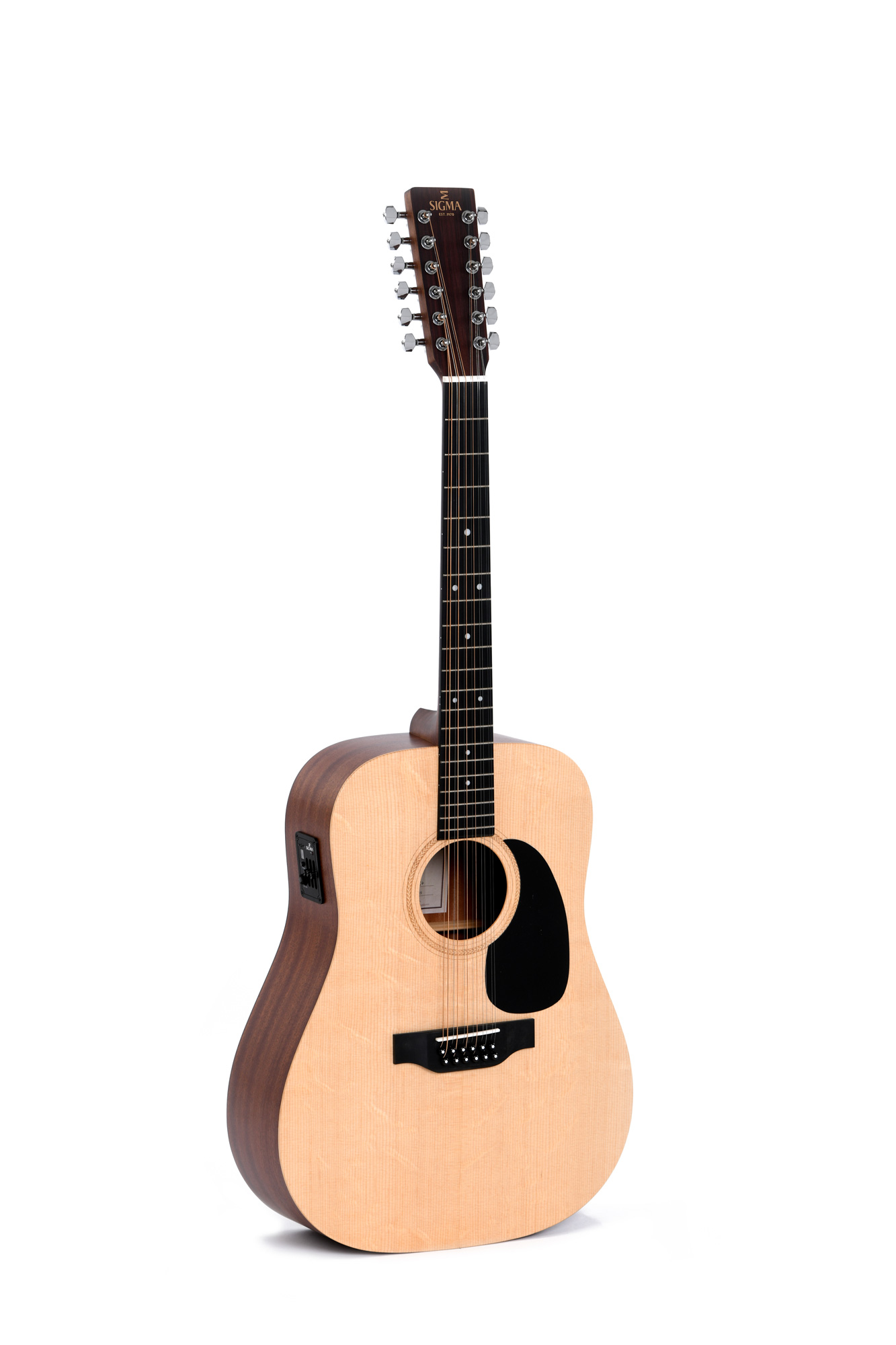 Sigma DM12E Twelve Strings Dreadnought Acoustic Electric Guitar