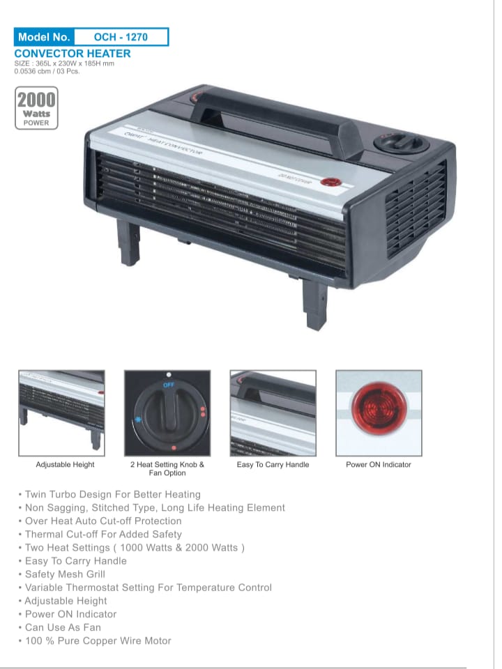 Orpat OCH 1270 Heater: Buy Online at 