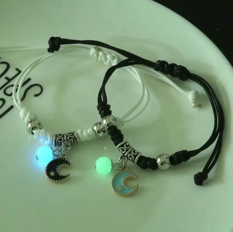 Masala Beads 2pcs Set Luminous Couple Lover BFF Friendship Bracelet