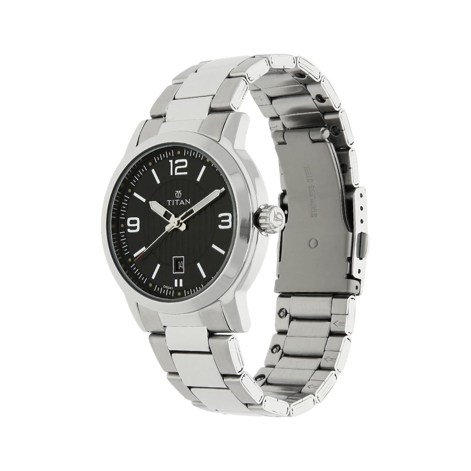 Titan Black Dial Analog Watch 1730SM02 For Men