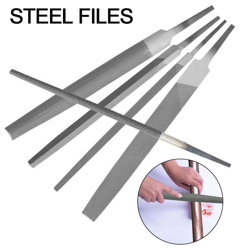 Durable Steel Steel Files 6/8 Inch Middle Tooth Hand File Straightening ...