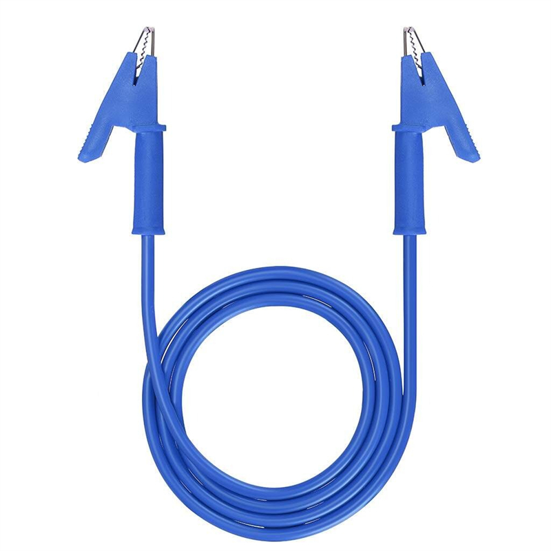 5Pcs 15A Alligator Clip Test Lead Set – Jumper Wires, 1m, 1000V, Multimeter Leads