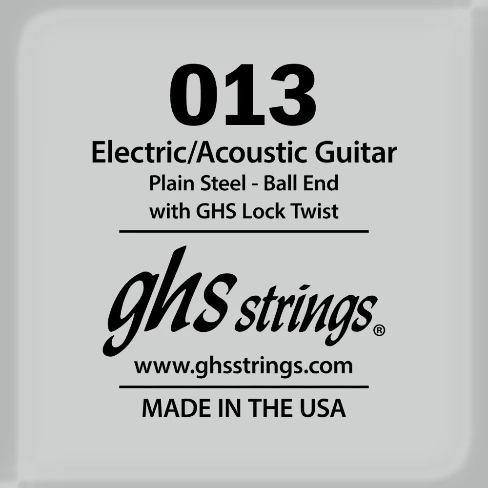 GHS Strings Single Plain Steel 013 Guitar String
