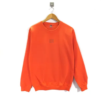 Plain orange outlet sweatshirt