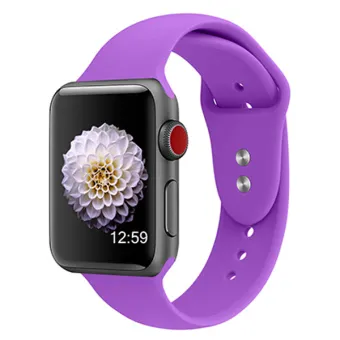 Sport Band For Apple Watch 40mm 38mm Soft Silicone Replacement Strap Blue Violet Buy Online At Best Prices In Nepal Daraz Com Np