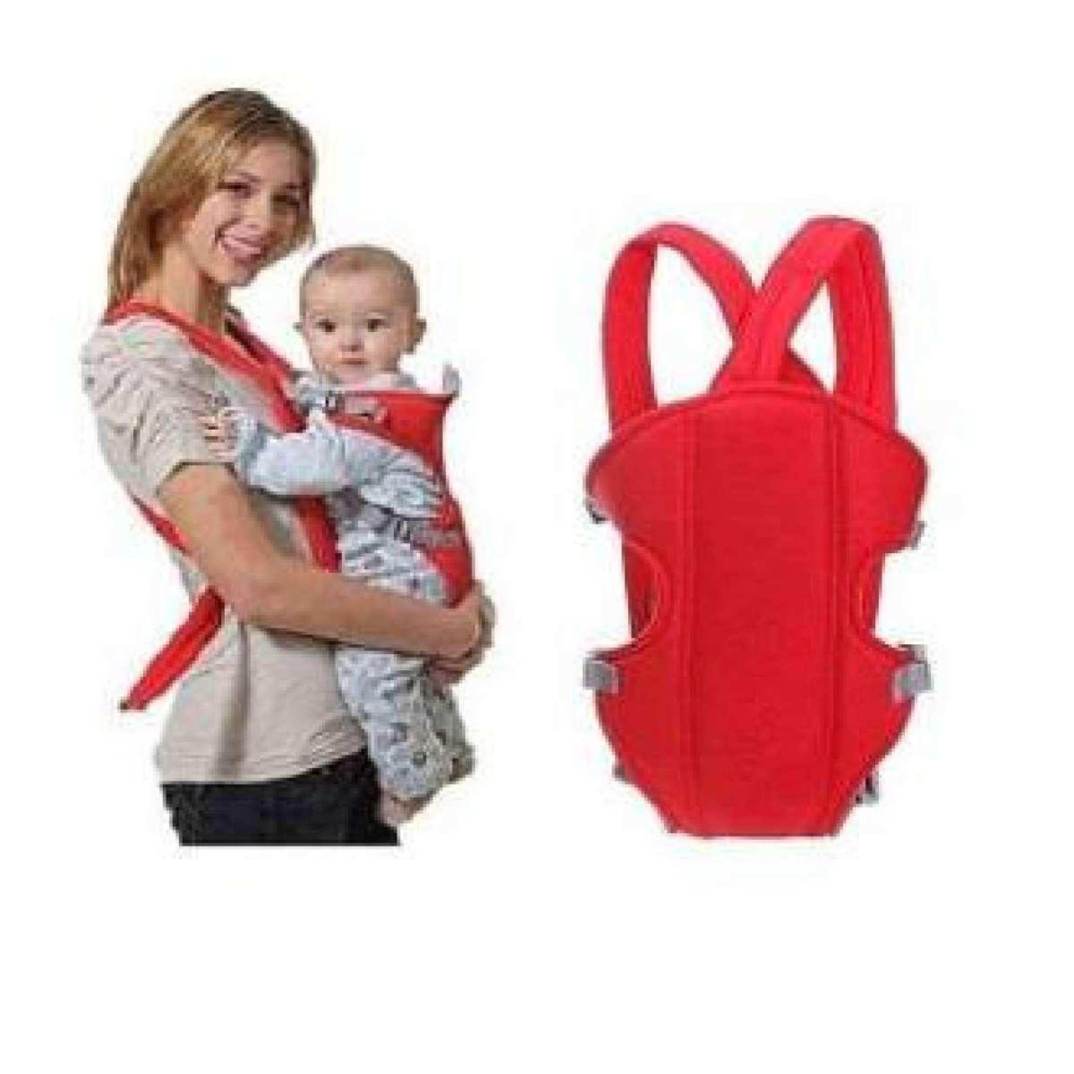 red baby carrier