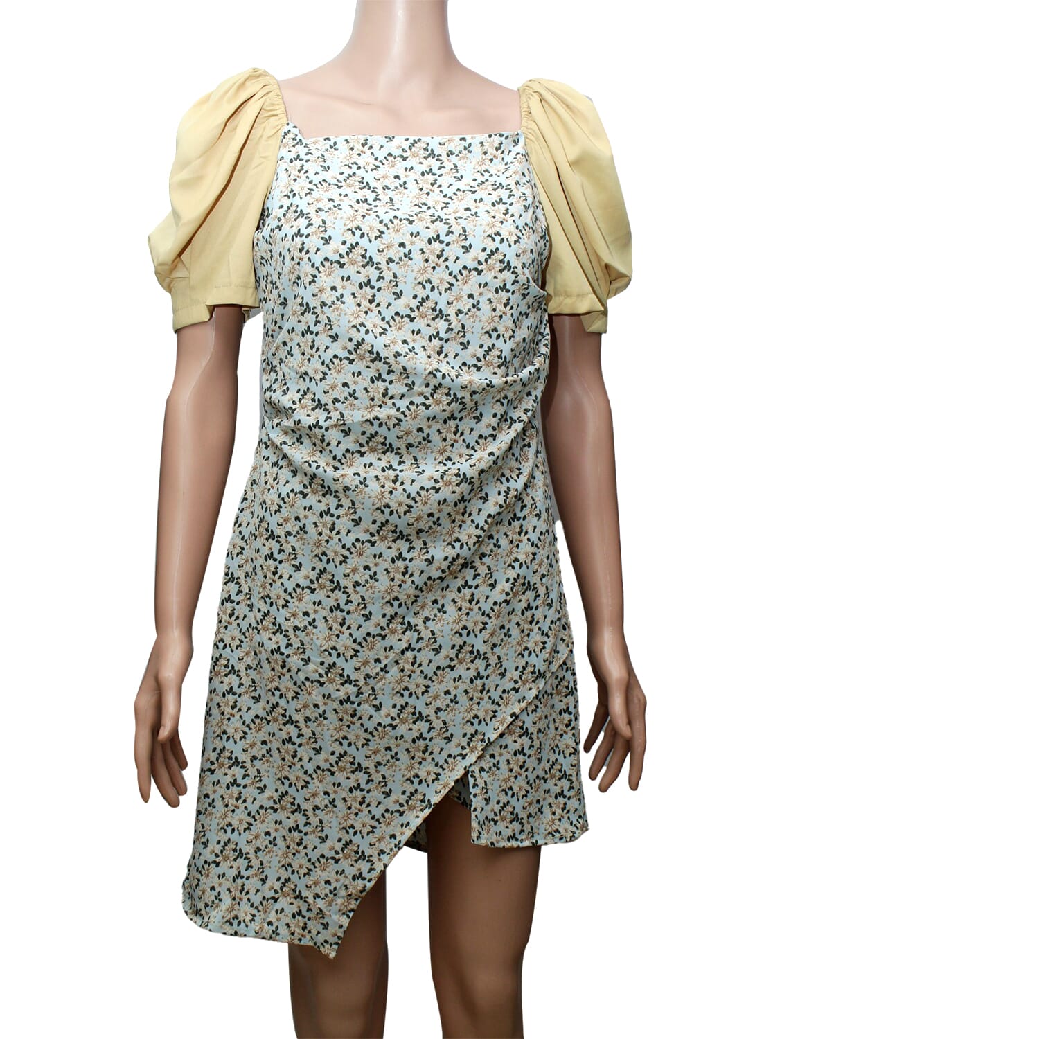 Cream Green Side Cut Design Floral Printed One Piece Dress For Women Buy Online At Best Prices In Nepal Daraz Com Np