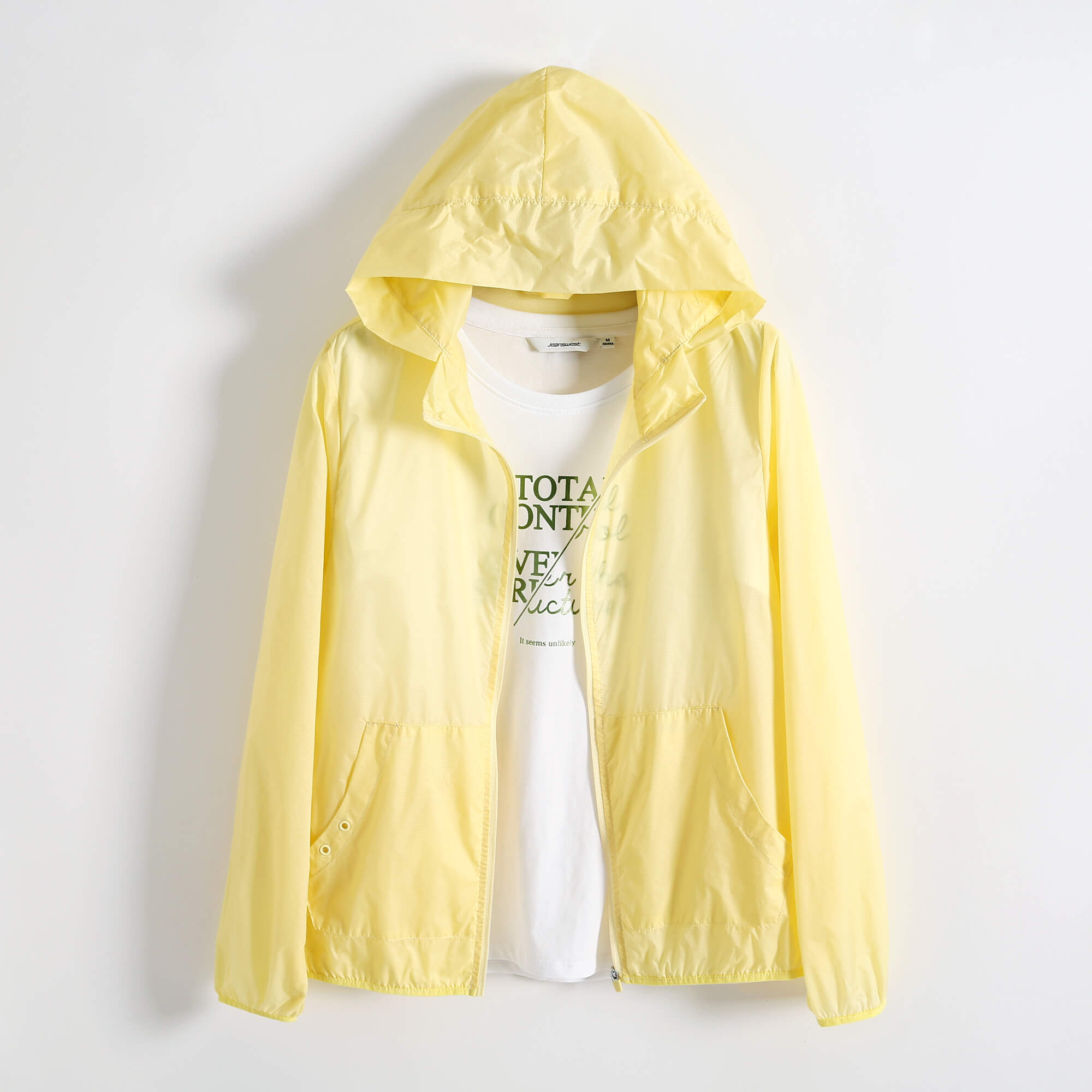 Jeanswest Light Yellow Jacket For Women 